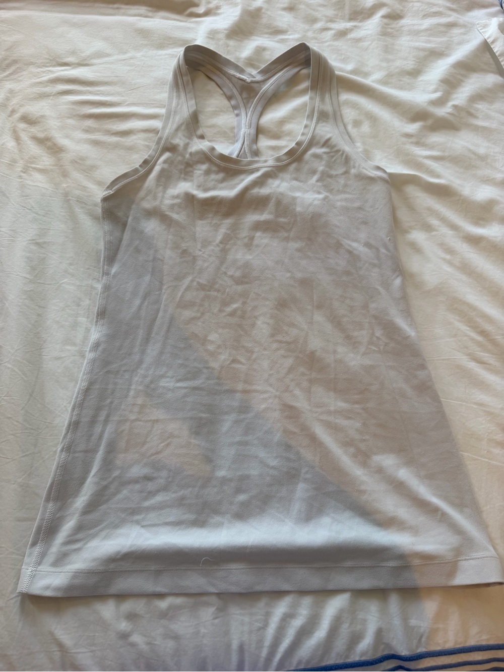 lululemon athletica White Racerback Performance Tank